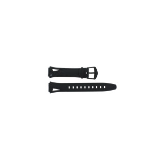 Casio pulseira de relógio 10093317 Borracha Preto 16mm