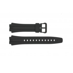 Pulseira de relógio Casio AQ-160 / AQ-163W Plástico Preto 17mm