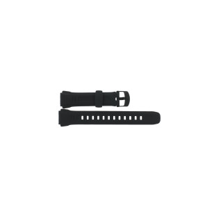 Pulseira de relógio Casio WV-58A / WV-58 / WV-M60 / 10243173 Borracha Preto 18mm