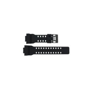 Horlogeband Casio GD-100BW / 10418518 Rubber Zwart 16mm