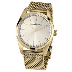 Jacques Lemans pulseira de relogio 1559C Metal Banhado a ouro 20mm