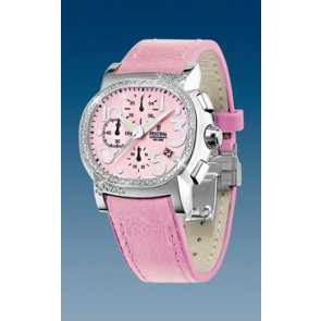 Pulseira de relógio Festina F16196-3 / F16180 Couro Rosa 21mm