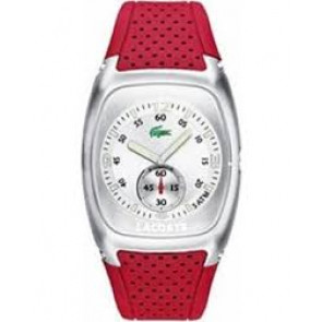 Pulseira de relógio Lacoste 2010326 / LC-10-1-14-0027 Borracha Vermelho 23mm