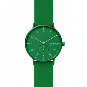 Pulseira de relógio Skagen SKW6545 Silicone Verde 20mm