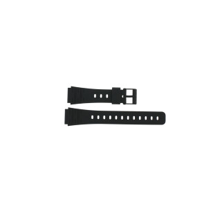 Casio pulseira de relógio 71604816 Plástico Preto 18mm