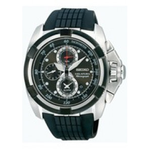 Pulseira de relógio Seiko 7T62-0HD0-SNAA93P2 Borracha Preto 26mm