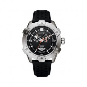 Pulseira de relógio Nautica A32516G Borracha Preto