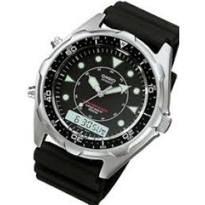 Casio pulseira de relógio 70368314 Plástico Preto 22mm 