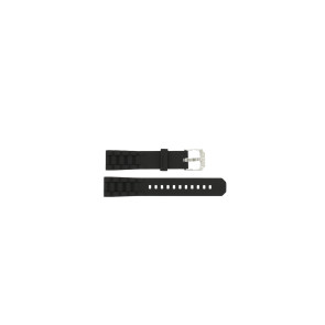 Pulseira de relógio Tag Heuer BT0711 / BT0707 / WAC1210 / WAC1211 Borracha Preto 17mm