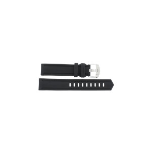 Pulseira de relógio Tag Heuer WAK2180 / BT0721 Borracha Preto 20mm