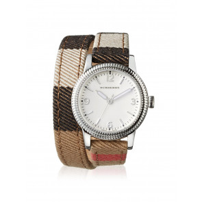 Pulseira de relógio Burberry BU7849 Couro Multicolorido 