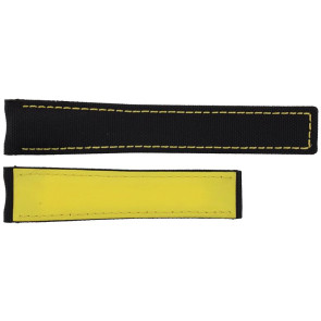 Pulseira de relógio Tag Heuer CAY218A / FC6361 Nylon/pérola Preto 21.5mm