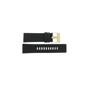 Pulseira de relógio Diesel DZ1431 Couro Preto 26mm