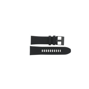 Pulseira de relógio Diesel DZ1657 Couro Preto 27mm
