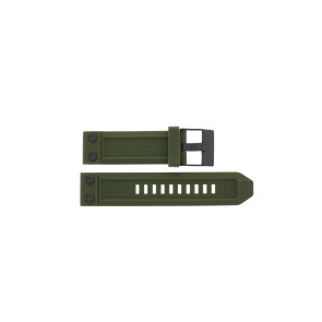 Pulseira de relógio Diesel DZ1758 Silicone Verde 24mm