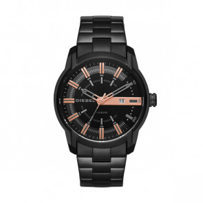 Pulseira de relógio Diesel DZ1767 Aço inoxidável Preto 23mm