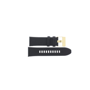 Pulseira de relógio Diesel DZ4344 / Mega Chief Couro Preto 26mm