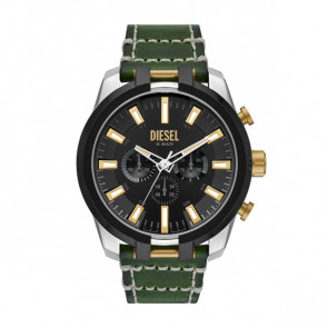 Pulseira de relógio Diesel DZ4588 Couro Verde 26mm