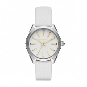 Pulseira de relógio Diesel DZ5501 Couro Branco 18mm