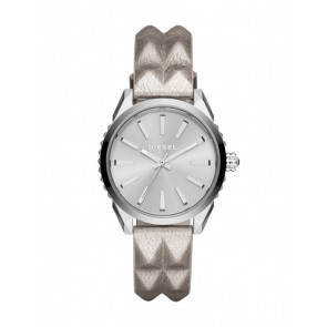 Pulseira de relógio Diesel DZ5515 Couro Bege 18mm