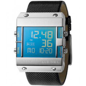 Pulseira de relógio Diesel DZ7118 Couro Preto 28mm
