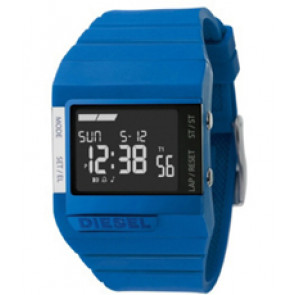 Pulseira de relógio Diesel DZ7134 Silicone Azul 23mm