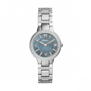 Fossil pulseira de relogio ES4327 Metal Prata 14mm