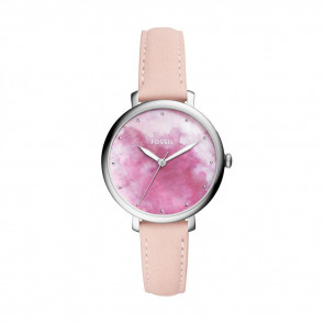 Pulseira de relógio Fossil ES4385 Couro Bege 14mm