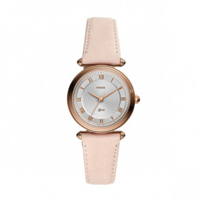 Pulseira de relógio Fossil ES4707 Couro Rosa 18mm