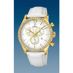 Pulseira de relógio Festina F16605-1 Couro Branco 21mm