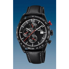Pulseira de relógio Festina F20344-3 Couro Preto 22mm