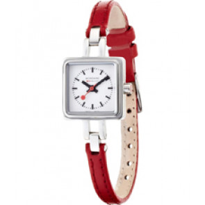 Mondaine pulseira de relogio BM20070  / FE22206.30Q Couro Vermelho 6mm