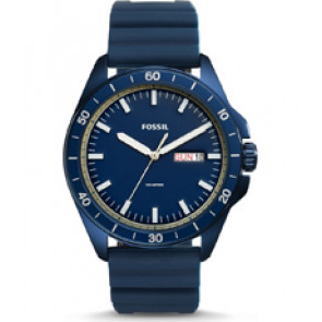 Pulseira de relógio Fossil FS5260 Silicone Azul 22mm