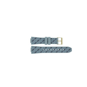 Pulseira de relógio Guess GW0699L1 / W0699L1 / Charisma Borracha Azul claro 14mm