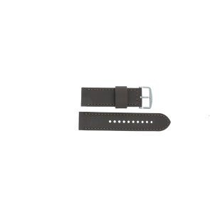 Fossil pulseira de relógio JR-1424 Couro Castanho 24mm 