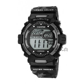 Pulseira de relógio Calypso K5693-4 Plástico Preto 27mm