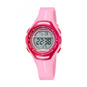 Pulseira de relógio Calypso K5727-2 Silicone Rosa