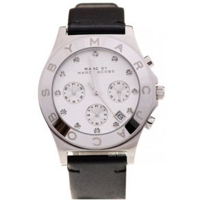 Pulseira de relógio Marc by Marc Jacobs MBM1189 Couro Preto