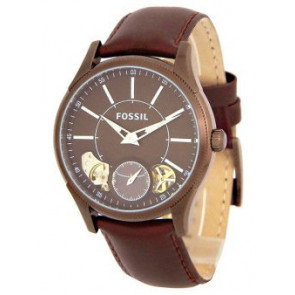 Pulseira de relógio Fossil ME9035 Couro Marrom 22mm