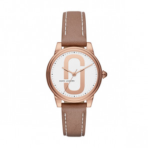 Pulseira de relógio Marc by Marc Jacobs MJ1579 Couro Bege 16mm