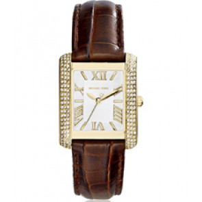 Pulseira de relógio Michael Kors MK2335 Couro Marrom 21mm