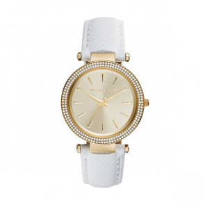 Pulseira de relógio Michael Kors MK2391 Couro Branco 12mm