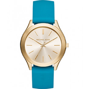 Pulseira de relógio Michael Kors MK2509 Silicone Turquesa 20mm
