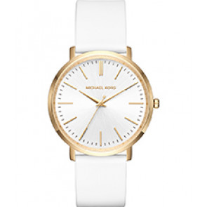 Pulseira de relógio Michael Kors MK2536 Silicone Branco 20mm
