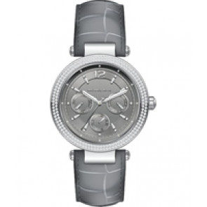 Pulseira de relógio Michael Kors MK2544 Couro Cinza 21mm