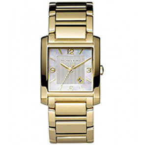 Pulseira de relógio Michael Kors MK3147 Aço Banhado a ouro 22mm