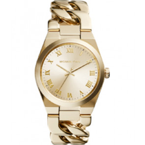 Pulseira de relógio Michael Kors MK3393 Aço Banhado a ouro 24mm