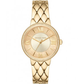 Pulseira de relógio Michael Kors MK3704 Aço Banhado a ouro 16mm