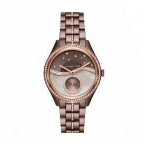 Pulseira de relógio Michael Kors MK3757 Aço Marrom 18mm