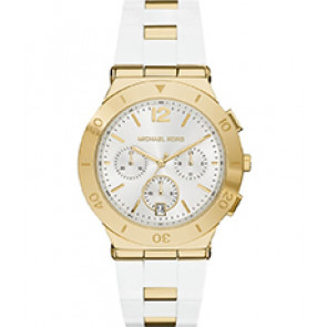 Pulseira de relógio Michael Kors MK6171 Silicone Branco 22mm